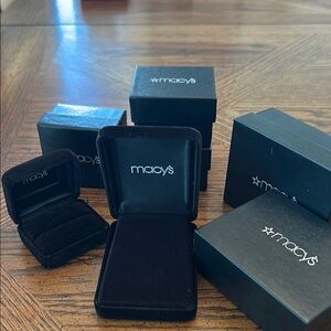 Macy's Black Jewelry Boxes
